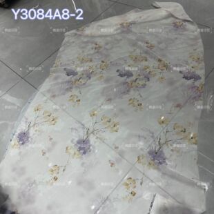 New original positioning flower pearl chiffon fabric can be developed flower digital factory direct spring and summer printing