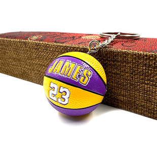 Lakers Celtics Warriors NBA Small Basketball Keychain Ornaments Nets Bucks Clippers Pendant Accessories
