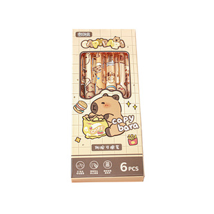 Xiao Meng Cute Guinea Pig Side Press Erasable Pen Stationery ST Head Crystal Blue Cartoon Friction Easy Sassafras Gel Pen Boxed