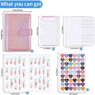 in stock Amazon Cross-border Creative Handbook a6 Gympani Notepad Trend Loose-leaf Notebook Customization