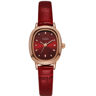 GEDI Gedi Niche New Oval Watch Wholesale Ladies Fashion Light Luxury Elegant Belt Quartz Watch 51083