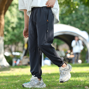 Boys' Summer Anti-mosquito Pants Thin Breathable Children's Summer Ice Silk Cotton Anti-mosquito Pants Large Children's Summer Casual Trousers