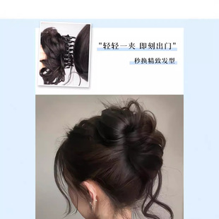 Lan Xi захватывает хвост конский головной убор высокого класса куриные волосы заколки для волос акулы заколки для волос