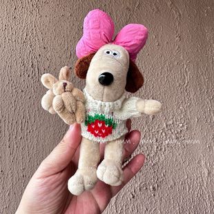13cm джинсы голова собака кролик милая девочка сердце подвеска новогодние детские куклы подарки оптом