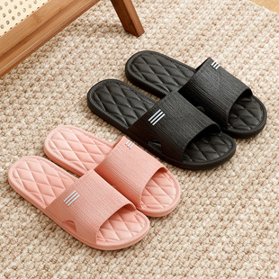 Slippers Men's Summer 2024 New Indoor Home Bathroom Bathing Non-Slip Slip-on Feeling Outer Wear Sandals and Slippers