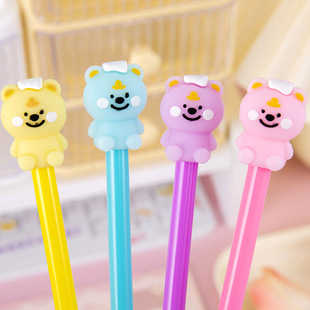 Cross-border Cute Creative Color Baby Bear Gel Pen Pen Student Stationery Gift Prizes Gift Awards