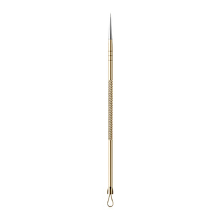 Golden ultra-sharp fine acne needle single blackhead removing needle acne picking and squeezing acne tool full suit needle cleaning and scraping closed mouth