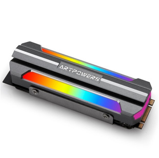 Твердотельный накопитель M.2 SSD2280 радиатор ARGB волшебный цвет M2 полностью алюминиевый радиатор NVME листовой жилет броня