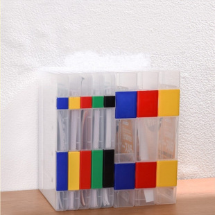 Japanese imported portable folder plastic A4/A5 file storage box transparent sorting file box