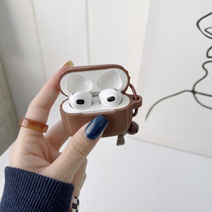 Чай с молоком карамель для AirPods2 поколения Apple Bluetooth гарнитура защитный чехол Pro2 New 3 поколения Мужской и Женский мягкий чехол