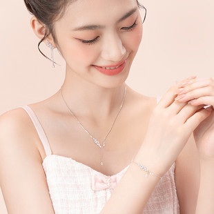 S925 Silver Smart Wheat Bracelet Light Luxury Exquisite 2024 New Style Bracelet Girl's High-end Holiday Gift Bracelet
