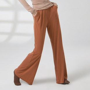 Classical Dance Clothing Wide Leg Straight Pocket Ten Thousand Years Pants Women's Adult Dance Clothing Body Training Pants Summer New