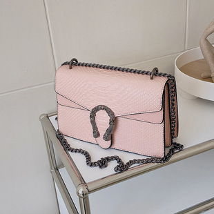 Women's Bag Cross-border Light Luxury Small Crocodile Pattern European and American Retro All-match Shoulder Bag Chain Bag Dionyor Bag Crossbody Bag