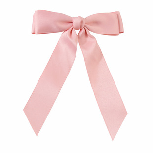 Guanyang cross-border new large ribbon bow spring clip hairpin women's Korean-style sweet hair accessories hairpin headdress