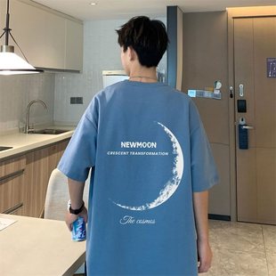Heavy 230g cotton short sleeve T-shirt men's summer explosions tide brand base shirt American loose plus size crew neck T-shirt