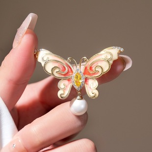 Antique Elegant Peony Flower Brooch Retro National Style Temperament High-grade Flower Corsage Cheongsam Hanfu Pin Accessories