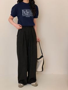 Milk Paper Pants for Small Women, Narrow Version, Slimming Look and Drapedy, Wide-leg Yamamoto Pants, Cream Mousse Pants, Acetate Air Pants