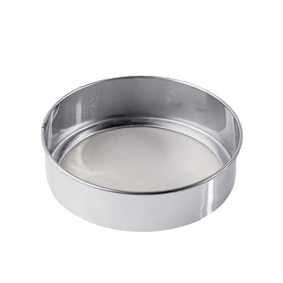 Flour sieve 40 mesh round stainless steel special screen sieve round thickened sugar sieve ultra-fine sample sieve