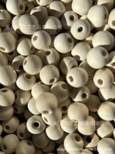Cross-Border Colorfulful Wooden Beads Round Beads Hand-Beaded Environmentally Friendly Bucket Beads Small Back Basket DIY Jewelry Accessories Manufacturer Wholesale