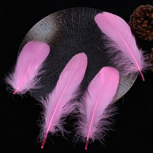 Factory direct color large floating feather DIY jewelry feather goose feather accessories raw materials wholesale