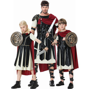 Halloween Costume Amazon New Spartan Warrior cosplay Performance Costume Roman Gladiator Clothes