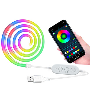 Новый usb Внешний фантомный неоновый L скачущий конь с силиконовой лампой с музыкой Bluetooth diy киберспортивные огни спот
