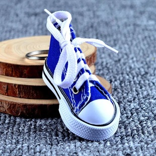 Mini Canvas Shoes Fashion Bicycle Motorcycle Foot Support Small Board Shoes Hanging Accessories Simulation Shoes Keychain