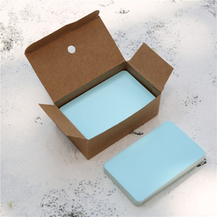 Blank card paper handwriting color English words hard card paper small card message portable memory hand card