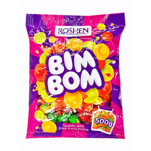 Ukrainian Imported Table Tennis Fruit-Flavored Sandwich Hard Candies Assorted Candies Russian-Style Snacks