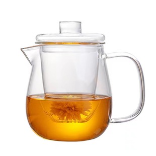 Penguin Pot Glass Teapot High Temperature Resistant Tea Boiler Thickened Household Filter Teapot Flower Tea Cup Tea Water Separation Pot