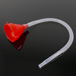 Lengthened diversion tube Funnel car motorcycle oil refueling funnel plastic funnel foreign trade supply