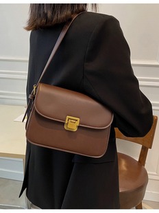 2025 new fashion trend small square bag retro handbag shoulder diagonal bag a generation of simple high color value