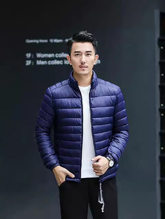 Men's cotton-padded jacket 2024 new winter lightweight casual high-end cotton-padded jacket short middle-aged men's cotton-padded jacket warm coat