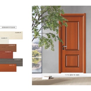 Solid Wood Composite Door Ecological Paint-Free Room Door Household Carbon Crystal Log Hotel Door Indoor Set Soundproof Bedroom Door
