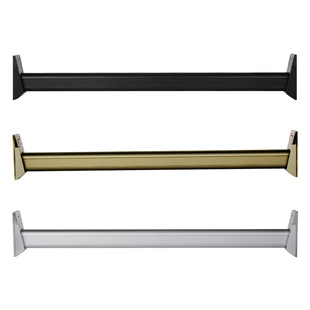 Clothes Hanging Rod Factory Direct Wardrobe Cabinet Sophia Light Luxury Modern Clothes Rod Flange Seat Clothes Hanging Rod Aluminum Alloy