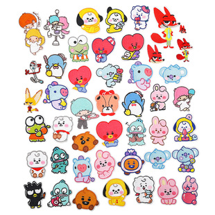 Качество любовь Sanrio патч для одежды наклейки аксессуары для одежды DIY декоративные наклейки Гладильные наклейки мультфильм вышивка тканевые наклейки