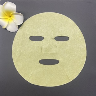 [Factory Supply] Yellow-green Centella asiatica mask cloth low gram weight, light weight, soft, non-deformable, high liquid absorption rate