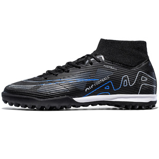 Cross-border European Cup Spike 15 Putian Flying Weaving Football Shoes Men's High-top Spike Broken Nail Grass Training sneaker