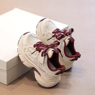 Boys' sneaker 2025 New Spring and Autumn Girls' Shoes Lightweight Children's White Shoes Breathable Spring Torre Shoes