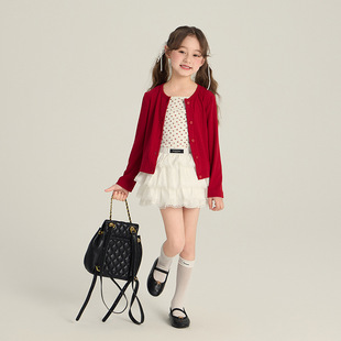 Elmo Beibei Girls Korean Style Fashionable Small Floral Sling 2025 Spring/Summer Children's Stacked Small Vest Trendy