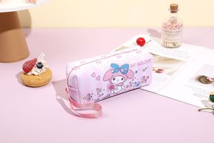 Cute girl heart student Japanese-style wrist pencil case cartoon sanliou kurumiletty storage bag pencil bag