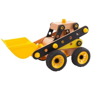 Baby wooden simulation nut disassembly tool truck engineering vehicle variety model twist screw building blocks assembling toys