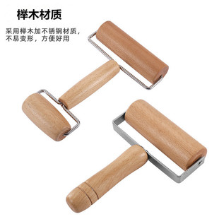 Double-headed roller rolling pin solid wood rolling pin household rolling pin handheld rolling pin baking kitchen gadget