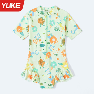 Children's Swimwear Girls' One-piece Swimsuit Women's 2024 New Style Professional Training Swimwear