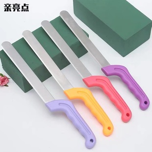 Factory wholesale floral flower shop tools multi-purpose stainless steel floral cutting knife gardener special floral mud steel knife