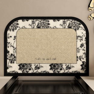 Foreign trade cross-border silk ring floor mat French high-grade soil-blocking carpet entrance door stain-resistant floor mat