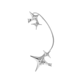 European and American ins Diamond-encrusted Butterfly Ear Hanger Women's Butterfly Ear Clip Fashionable Niche Exaggerated Wings Ear Clip