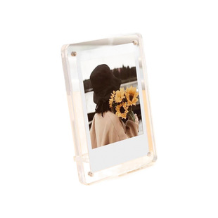 acrylic transparent raccoon display frame photo small card photo frame mini photo paper photo frame acrylic photo frame