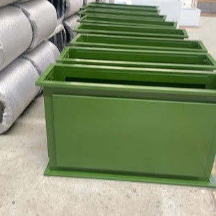 Outdoor Stainless Steel Sitting Stool Flower Box Combination Sales Department Commercial Street Outdoor Iron Flower Frame Milk Tea Shop Partition Flower Groove