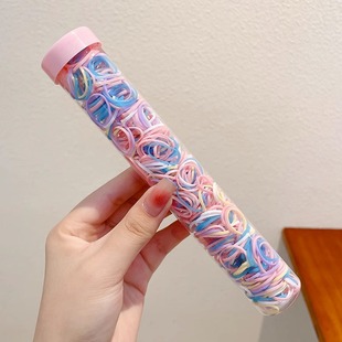 Black Disposable Rubber Band Women's High Elastic Hair Rope Does Not Hit the Hair
